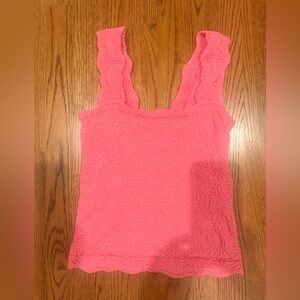 Free People Love letter pink cami tank medium